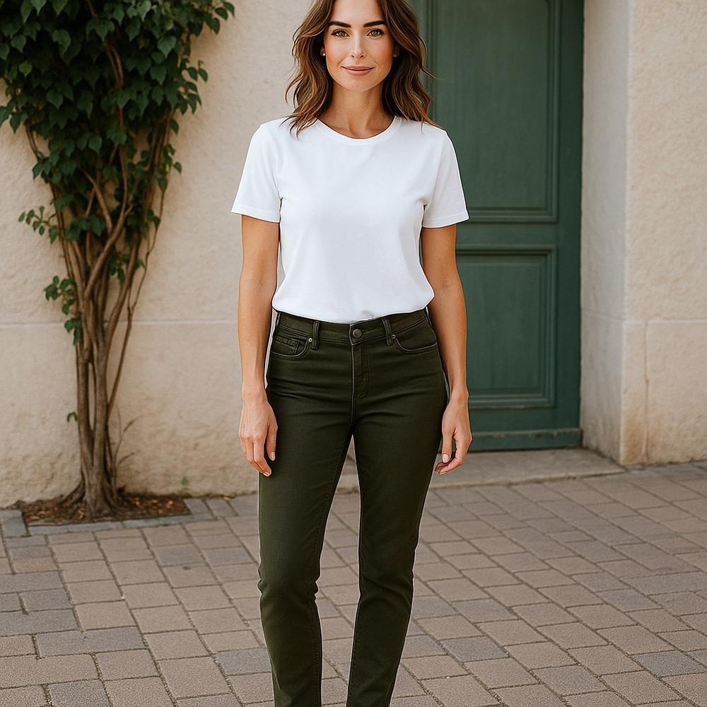 Bianca Nygard Olive Green Women's Jeans